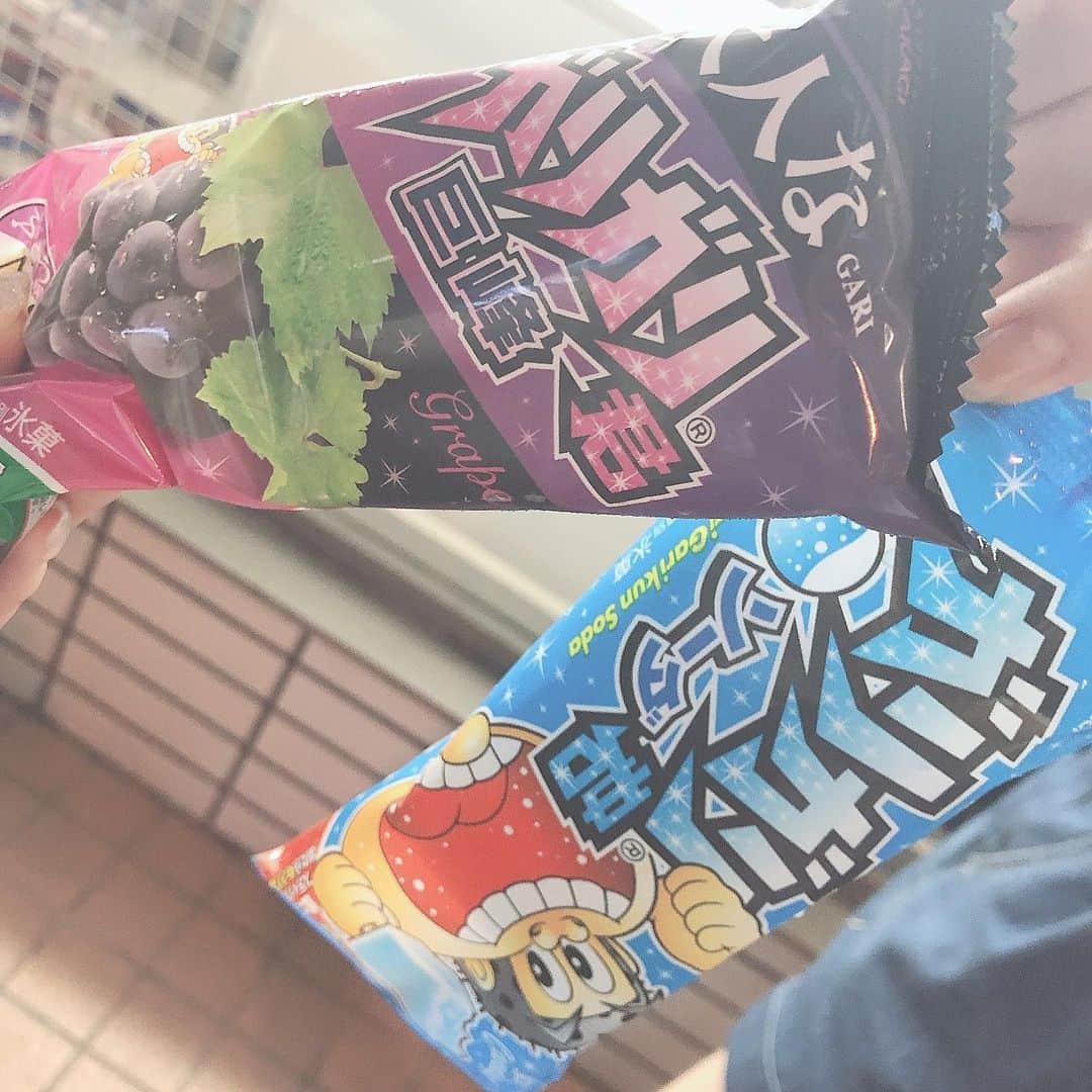 三浦菜々子さんのインスタグラム写真 - (三浦菜々子Instagram)「お初でした☺︎ 夏感じたよ！ 美味しかった！また食べたいなぁ！ グレープめちゃくちゃおいしい。 ハマりそう☺️☺️ #アイス好き好き部」8月21日 1時02分 - miura_nanako