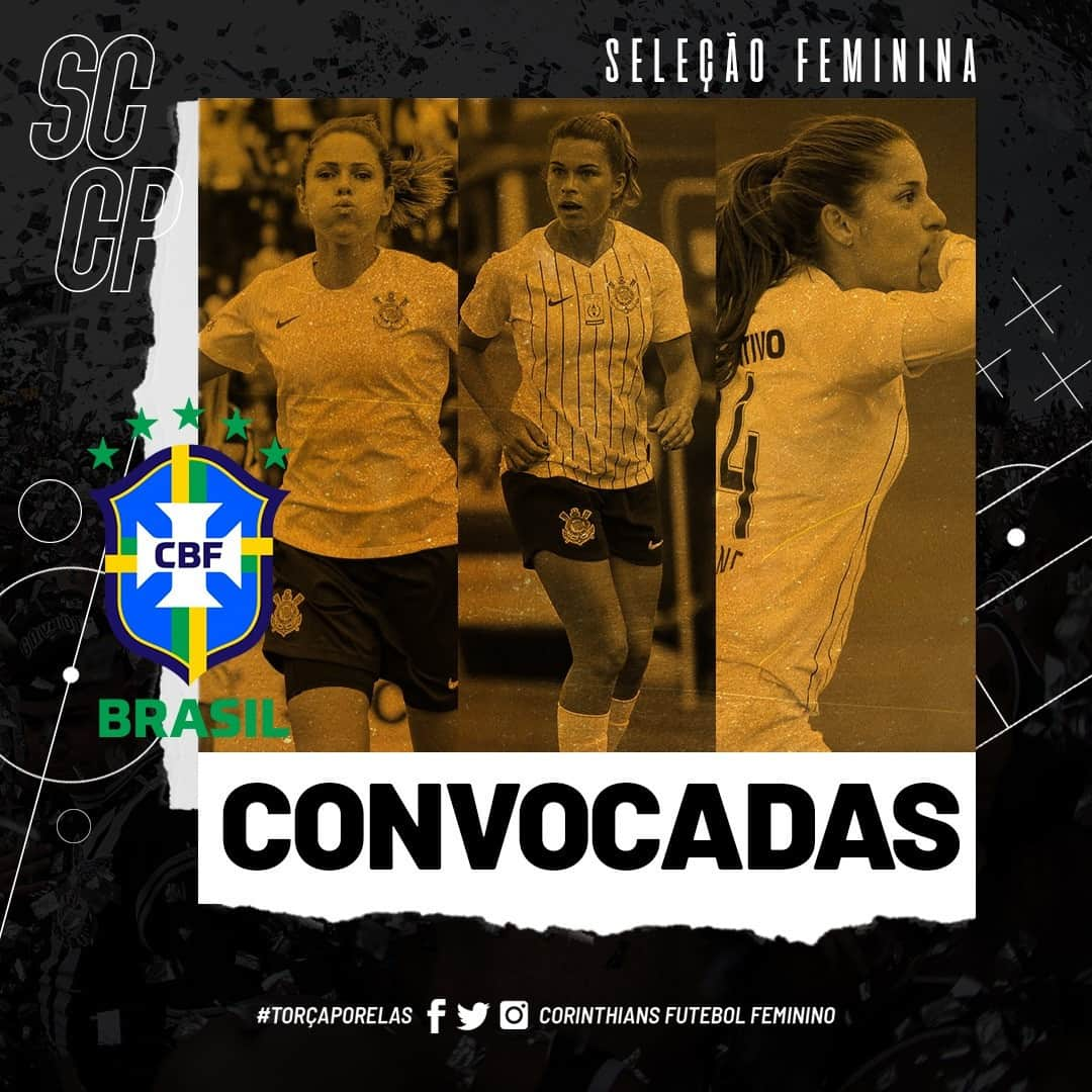 コリンチャンスさんのインスタグラム写真 - (コリンチャンスInstagram)「O @corinthiansfutebolfeminino tem três convocadas pela #SeleçãoBrasileira 🇧🇷: a zagueira Erika, a lateral Tamires e a atacante Milene.⠀ .⠀ .⠀ Parabéns, meninas! ⠀ .⠀ #RespeitaAsMinas ⠀ #TorçaPorElas ⠀ #VaiCorinthians ⠀ #VaiBrasil」8月21日 2時45分 - corinthians