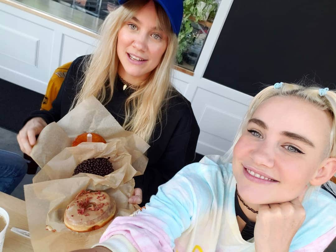 NERVOさんのインスタグラム写真 - (NERVOInstagram)「If you know us, you know we'll tour for food!🍴🍴Portland - your doughnuts blew our minds!! We tried both Voodoo and Blue Star and have to say the maple bacon at Voodoo was the winner🏅🏅however as a whole Blue Star won our hearts with the cointreau creme brulee 🍩🍩🇺🇲🇺🇲 Thank you @45eastpdx for bringing us out here. Off to Vegas now for @omnianightclub 🎉🎉🍾🍾🌡🌡#foodporn」8月21日 3時06分 - nervomusic