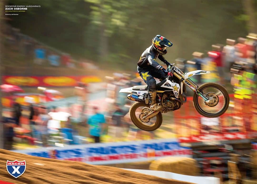 Racer X Onlineさんのインスタグラム写真 - (Racer X OnlineInstagram)「Our pull-out collectible poster features Rockstar Energy Husqvarna rider @zacho_16 blasting around the Southwick National. Get it now at the link in our bio!⁠」8月21日 3時00分 - racerxonline