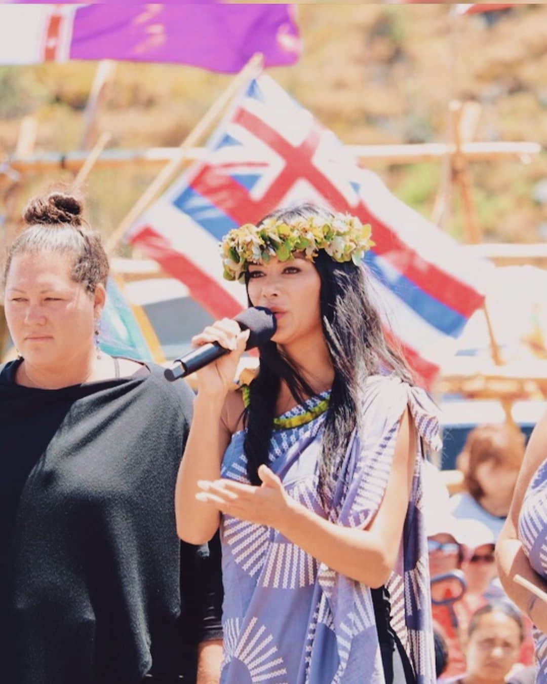 ニコール・シャージンガーさんのインスタグラム写真 - (ニコール・シャージンガーInstagram)「On Saturday, I went to Mauna Kea to stand in solidarity with my people. If we don’t stand together than what do we stand for? This is our last stand. #protectmaunakea #wearemaunakea #kukiaimauna • “We are taking a stand not only to protect our mauna.. We are fighting to protect it because we know if we cannot stop this, there is not very much we can fight for or protect.” - Kanuha • Repost from @prideofgypsies: There is a growing movement in Hawai’i that cuts to the core of native rights to protect sacred lands and ensure the continuation of cultural practices. Mauna Kea was selected for the construction of the massive Thirty Meter Telescope being imposed by the University of California and CalTech along with the countries of Canada, China, Japan, and India. Despite another suitable location beyond Hawai’i, the TMT project is pushing forward to build 18 stories high and bore several stories into the ground over the island’s natural water aquifers in a conservation district. Hawaiians and their supporters have taken a ceremonial peaceful stance in solidarity with people around the world, not as an opposition to science, but as protectors of their sacred and revered mountain.  Hawaiian people are truly children of the land, our history and language are infused in it. Our survival depends on what it can provide, and we look to our environment for spiritual guidance, it is part of our ancestral identity. To desecrate Mauna Kea is to do the same to the people.」8月21日 3時35分 - nicolescherzinger