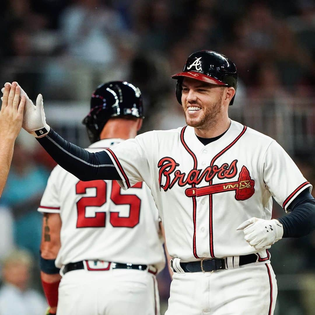 アトランタ・ブレーブスさんのインスタグラム写真 - (アトランタ・ブレーブスInstagram)「Gave him a pitch to hit, so he did. #ChopOn」8月21日 9時36分 - braves