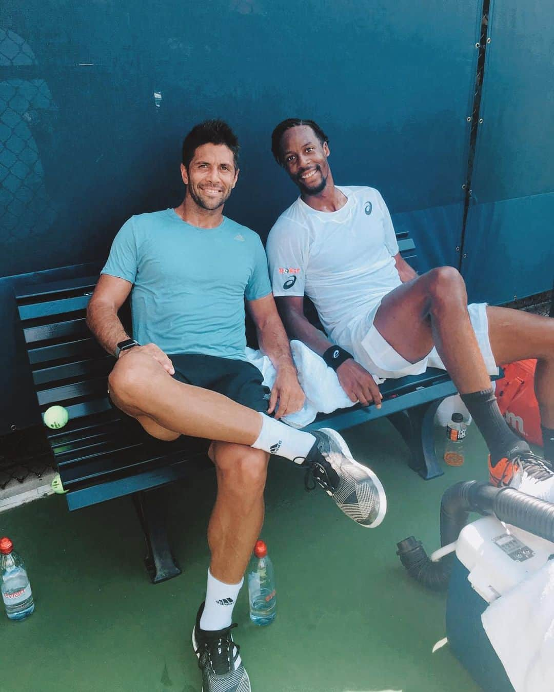 フェルナンド・ベルダスコさんのインスタグラム写真 - (フェルナンド・ベルダスコInstagram)「Happy to be back @usopen for my 17th consecutive year and look with who I practiced today ... with my good friend Mr. @iamgaelmonfils 🙅🏾‍♂️」8月21日 4時32分 - ferverdasco