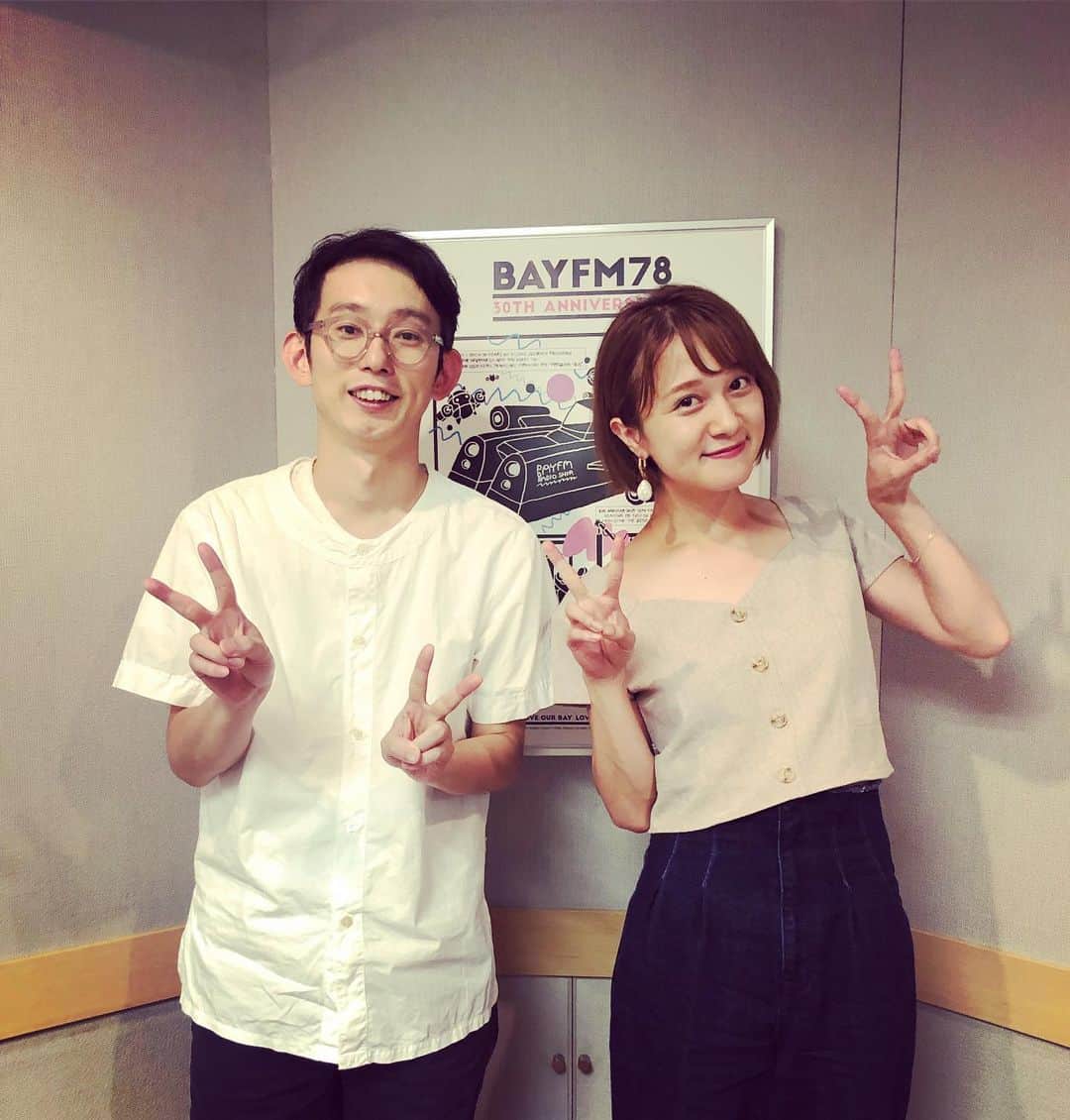 芦沢統人のインスタグラム：「The BAYLINE！3時間ありがとうございました！岡田ロビン翔子ちゃんの対応力に助けられました。 手料理おいしかったな、、、。 次は山寺宏一さんにも是非お会いしたい！」