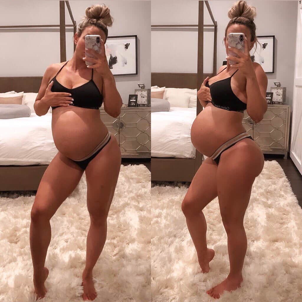 Paige Hathawayさんのインスタグラム写真 - (Paige HathawayInstagram)「BABY UPDATE: we spent the last 24 hours at the hospital getting induced. I got all ready even used my @rossaselftanning, packed all our over night hospital bags (youtube video of what I packed coming soon) and spent the last day in the hospital.  We started our first round of medicine (mind you our goals from the moment we went into induce was to take things SLOW and do things as naturally as possible) We did our induction all night long - the next complete full day! After a few rounds of the first medicine (to get the cervix favorable) We went into labor and delivery, where we started the next round of medicine (Pitocin, which is a synthetic version of oxytocin. Oxytocin is the hormone that your body naturally produces to induce contractions, as well as serving as the famous "love" ❤️ hormone) All of the medicine we used were just what your body naturally already produces just gave it a little more to try to kick start it into Labor. I had great contractions 😅consistently for 15 hours or so... They kept her on the fetal heart rate monitor and she looked great / healthy / happy the entire time BUT she just wasn’t ready to make her grand debut... she’s just really comfortable in there haha 😆 and I don’t blame her. SOOO NOW we are back at home and hoping to try again next week if she doesn’t come by then. 🤞🏼 I just wanted to fill you all in because I’ve been getting so many wonderful messages and I APPRECIATE ALL SO MUCH 💕 Happy I get to share this INCREDIBLE journey with you all!  If you ZOOM in you can even see my Rossa tan line. 😍 I highly recommend trying out @rossaselftanning if you’re looking for a self tanner ☀️ because it’s safe,  paraben free, organic and moisturizing!! It gets me ready for all my big events! ....EVEN LABOR 👶🏼 👉🏼 use code: PHFIT at checkout to save!」9月5日 2時31分 - paigehathaway