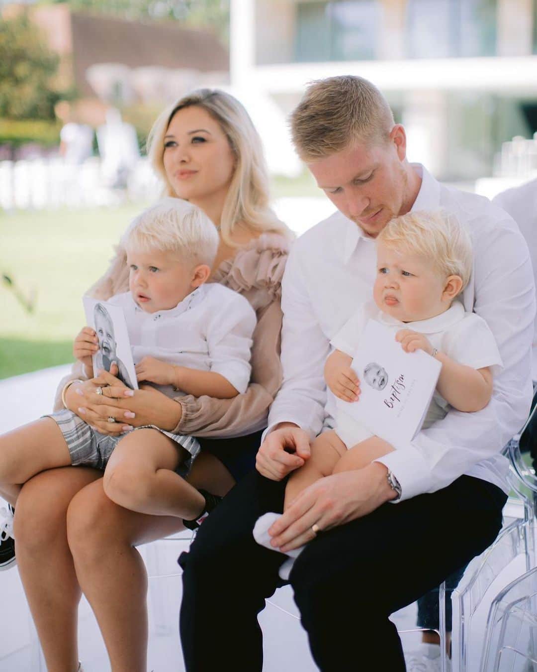 のインスタグラム：「Little man baptism 👨‍👩‍👦‍👦 @lacroixmichele」