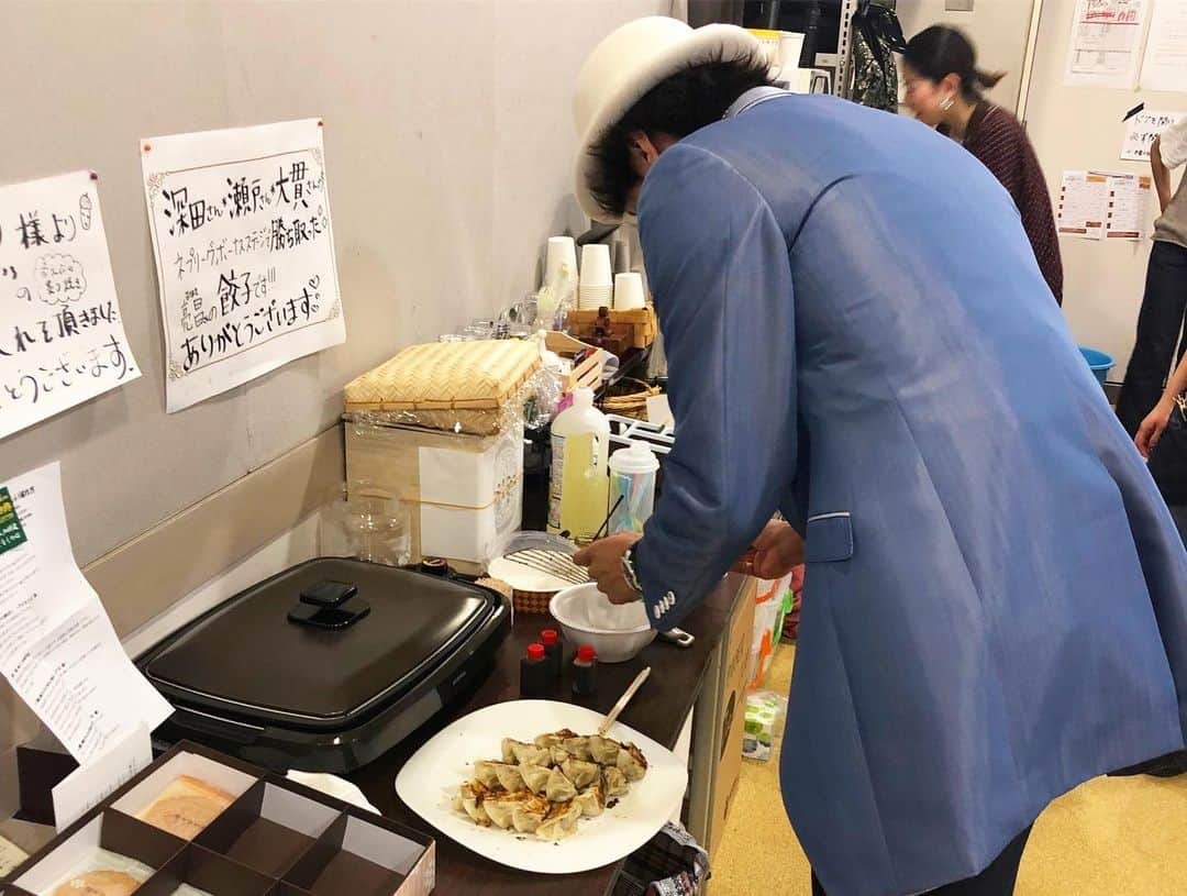 大貫勇輔さんのインスタグラム写真 - (大貫勇輔Instagram)「ネプリーグのボーナスステージの餃子美味しくいただきましたー🥟❤️ なんか、もうすぐで終わっちゃうと思うと寂しいですが😭最後まで駆け抜けます‼️ #ルパンの娘 #円城寺輝 #餃子 #ネプリーグ」9月4日 19時46分 - yusukeonuki_official