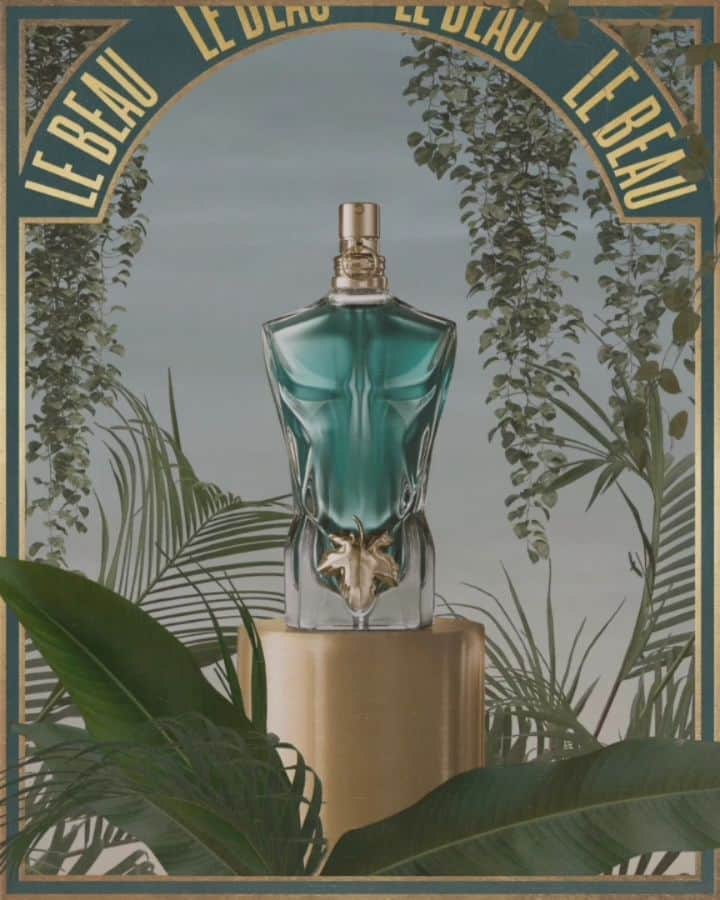 のインスタグラム：「Gift from above. #LeBeau, the new masculine fragrance by #JeanPaulGaultier. #GaultierGarden」