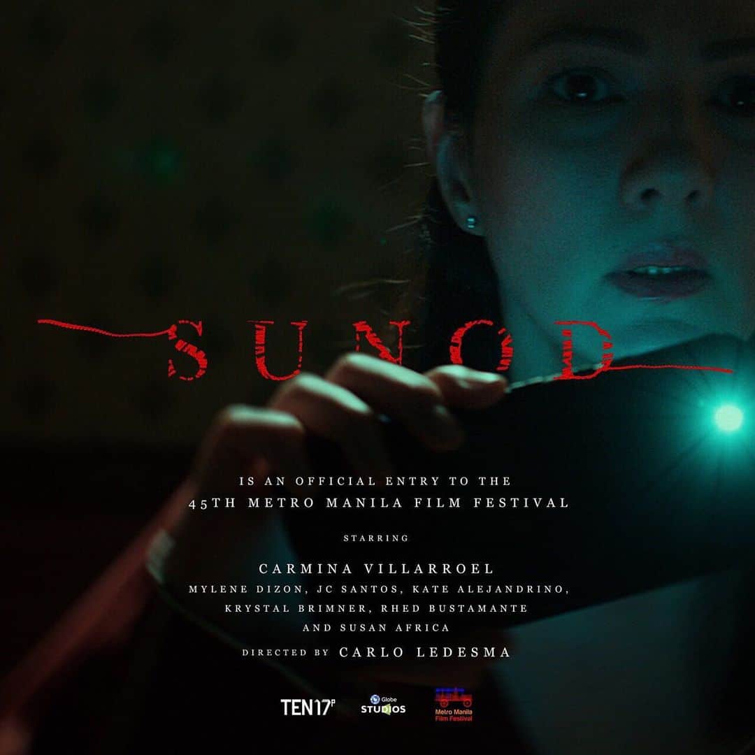 ポール・ソリアーノのインスタグラム：「Our horror film #SunodMovie is now officially part of Metro Manila Film Fest 2019!  Starring Carmina Villarroel, Mylene Dizon, Susan Africa, JC Santos, Kate Alejandrino, Krystal Brimner, Rhed Bustamante Directed by Carlo Ledesma #SunodMMFF2019 #MMFF2019 #GlobeStudios」