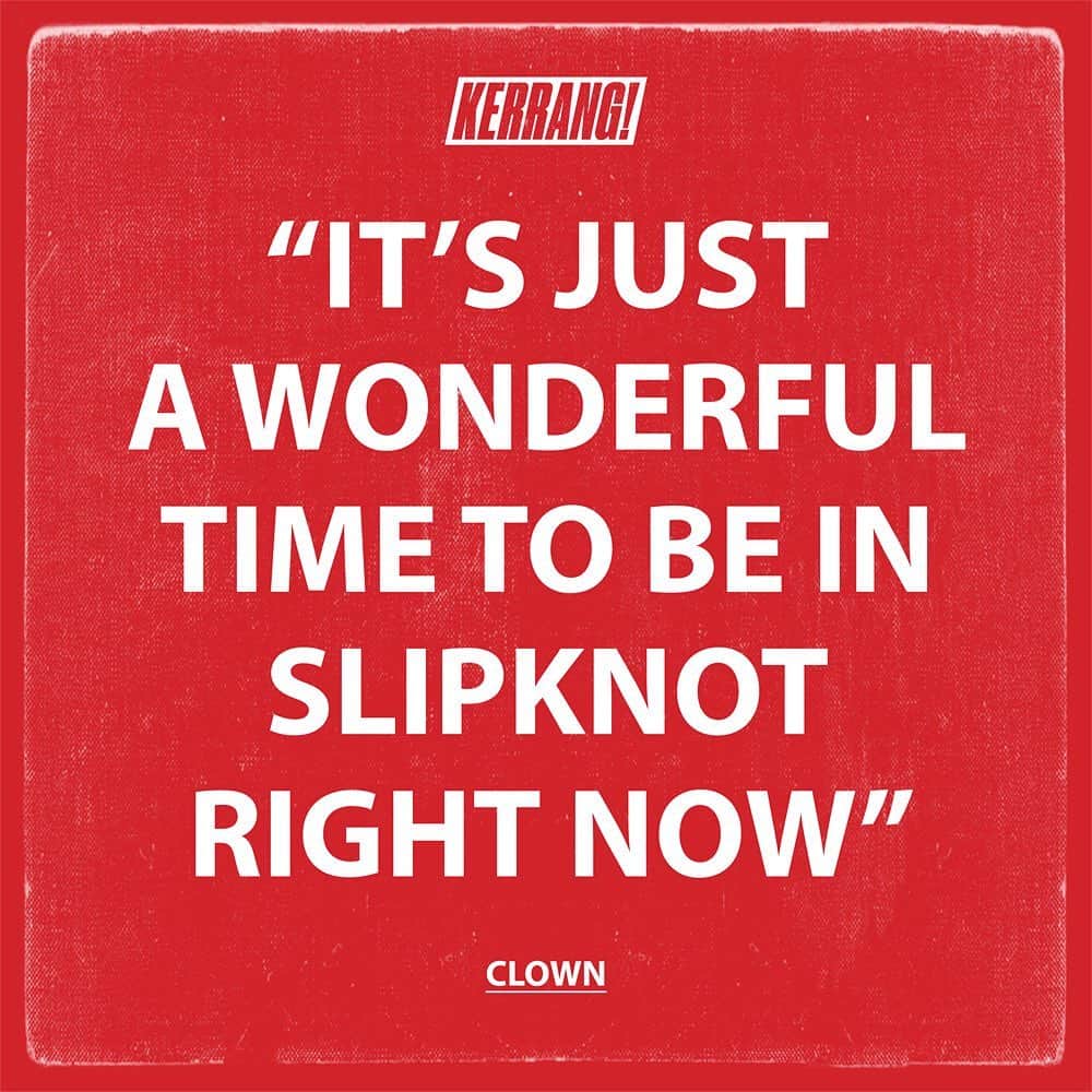 Kerrang!さんのインスタグラム写真 - (Kerrang!Instagram)「Slipknot take us deeper into their new album and upcoming tour. Link in bio. . . . 📸: @jonathan.weiner  #slipknot #clown #shawncrahan #wanyk #wearenotyourkind #metal」9月4日 21時32分 - kerrangmagazine_