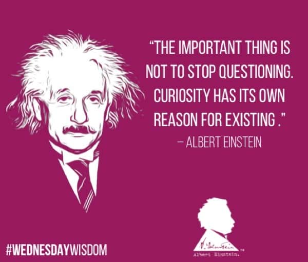 アルベルト・アインシュタインさんのインスタグラム写真 - (アルベルト・アインシュタインInstagram)「“The important thing is not to stop questioning. Curiosity has its own reason for existing.” — Albert Einstein  #WednesdayWisdom」9月4日 21時51分 - alberteinstein