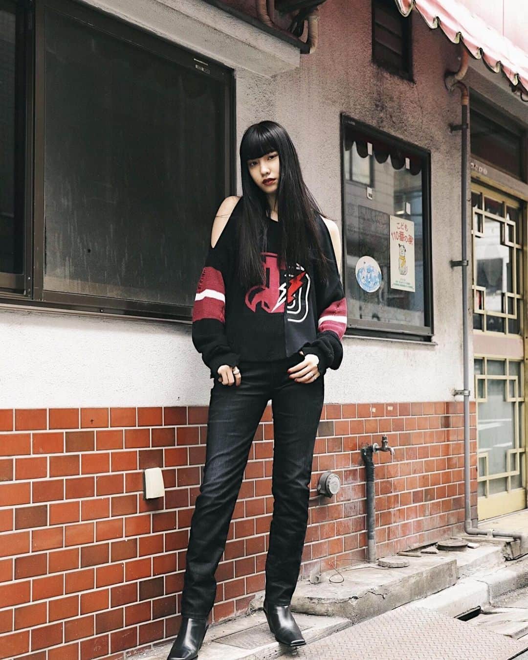 北澤舞悠（まゆちる）のインスタグラム：「@drop_tokyo  #dieseldenim  #DieselForSofties」