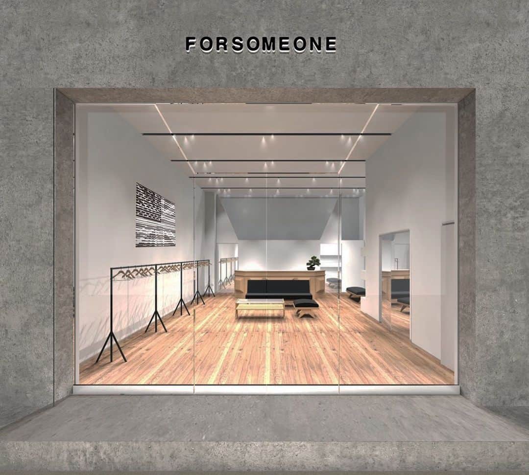 小川哲史のインスタグラム：「FORSOMEONE FLAGSHIP STORE grand-open this Saturday 9/7. 1F 2-3-4, Higashiyama, Meguro-ku, Tokyo 東京都目黒区東山2-3-4 1F  Open: 12:00-20:00 (Closed on every Wednesday)  #forsomeone」