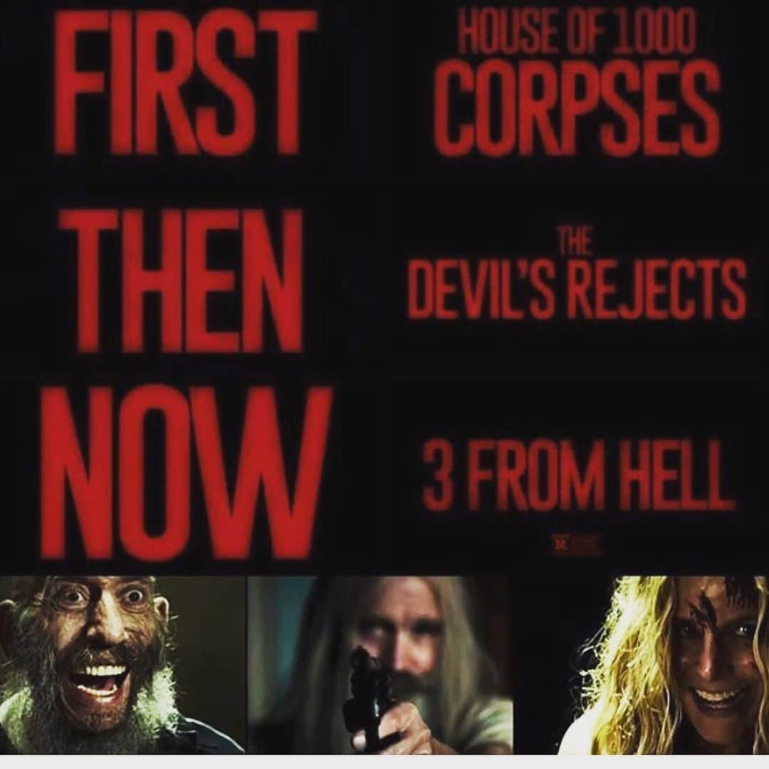 ロブ・ゾンビのインスタグラム：「How did they survive? All your questions will be answered starting September 16th !!!! Get your tickets now for 3 FROM HELL!!!!! Special screenings everywhere on September 16-17-18 !!! Go to Fathomevents.com/3FromHell to get tickets while they last!!!! 🔥🔥🔥#3fromhell #robzombie #richardbrake #sherimoonzombie #billmoseley #jeffdanielphillips #sidhaig #panchomoler #dannytrejo #deewallace #emiliorivera #freethethree #thedevilsrejects #houseof1000corpses」