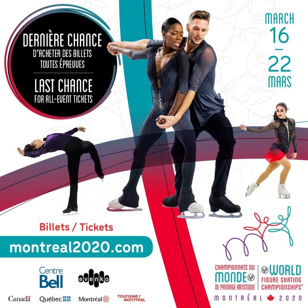Skate Canadaさんのインスタグラム写真 - (Skate CanadaInstagram)「Attn‼️ More all-event 🎟 for #Montreal2020 are on sale! It’s your last chance to get them before single event 🎟 go on sale! ➡️montreal2020.com #WorldFigure #FigureSkating // Attention‼️Plus de 🎟 toutes épreuves en vente pour #Montréal2020! Dernière chance d’en acheter avant la mise en vente des 🎟 d’épreuves individuelles ! ➡️montreal2020.com/fr/  #MondiauxPatinage #patinageartistique」9月4日 23時30分 - skate_canada