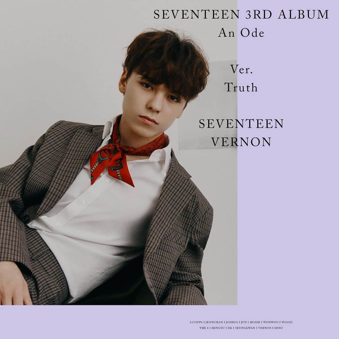 SEVENTEENさんのインスタグラム写真 - (SEVENTEENInstagram)「SEVENTEEN 3RD ALBUM 'An Ode' OFFICIAL PHOTO Truth Ver. #Vernon  #SEVENTEEN #세븐틴 #An_Ode #20190916_6PM」9月5日 0時03分 - saythename_17