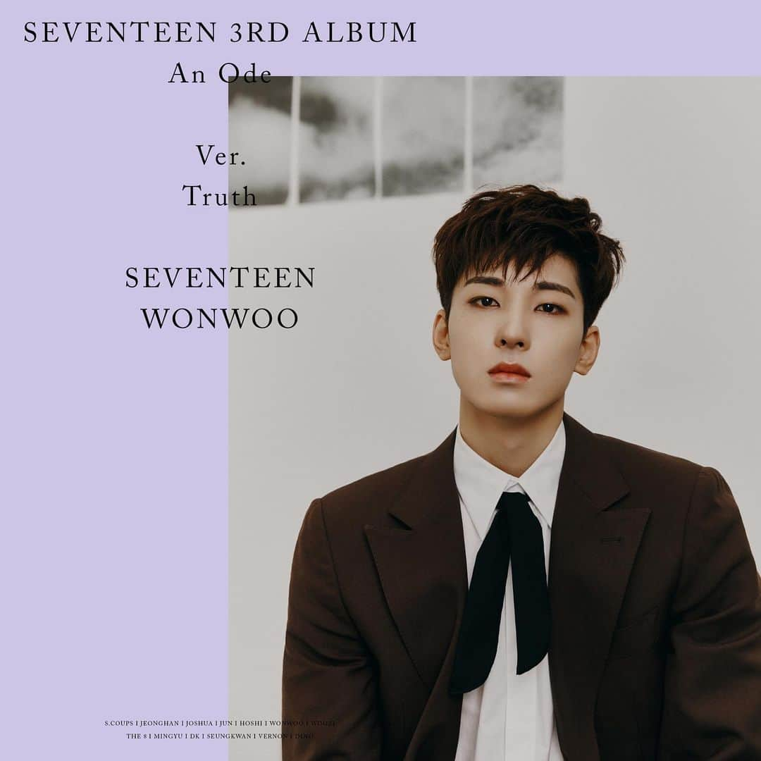 SEVENTEENさんのインスタグラム写真 - (SEVENTEENInstagram)「SEVENTEEN 3RD ALBUM 'An Ode' OFFICIAL PHOTO Truth Ver. #Wonwoo  #SEVENTEEN #세븐틴 #An_Ode #20190916_6PM」9月5日 0時03分 - saythename_17