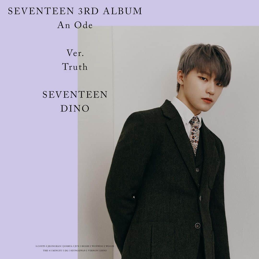 SEVENTEENさんのインスタグラム写真 - (SEVENTEENInstagram)「SEVENTEEN 3RD ALBUM 'An Ode' OFFICIAL PHOTO Truth Ver. #Dino  #SEVENTEEN #세븐틴 #An_Ode #20190916_6PM」9月5日 0時05分 - saythename_17