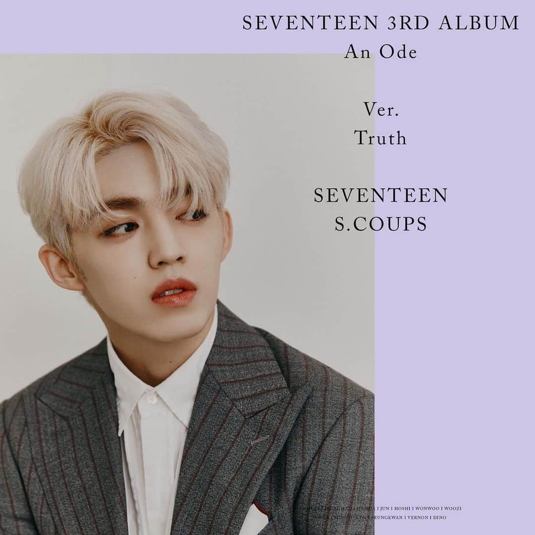 SEVENTEENさんのインスタグラム写真 - (SEVENTEENInstagram)「SEVENTEEN 3RD ALBUM 'An Ode' OFFICIAL PHOTO Truth Ver. #SCOUPS  #SEVENTEEN #세븐틴 #An_Ode #20190916_6PM」9月5日 0時05分 - saythename_17