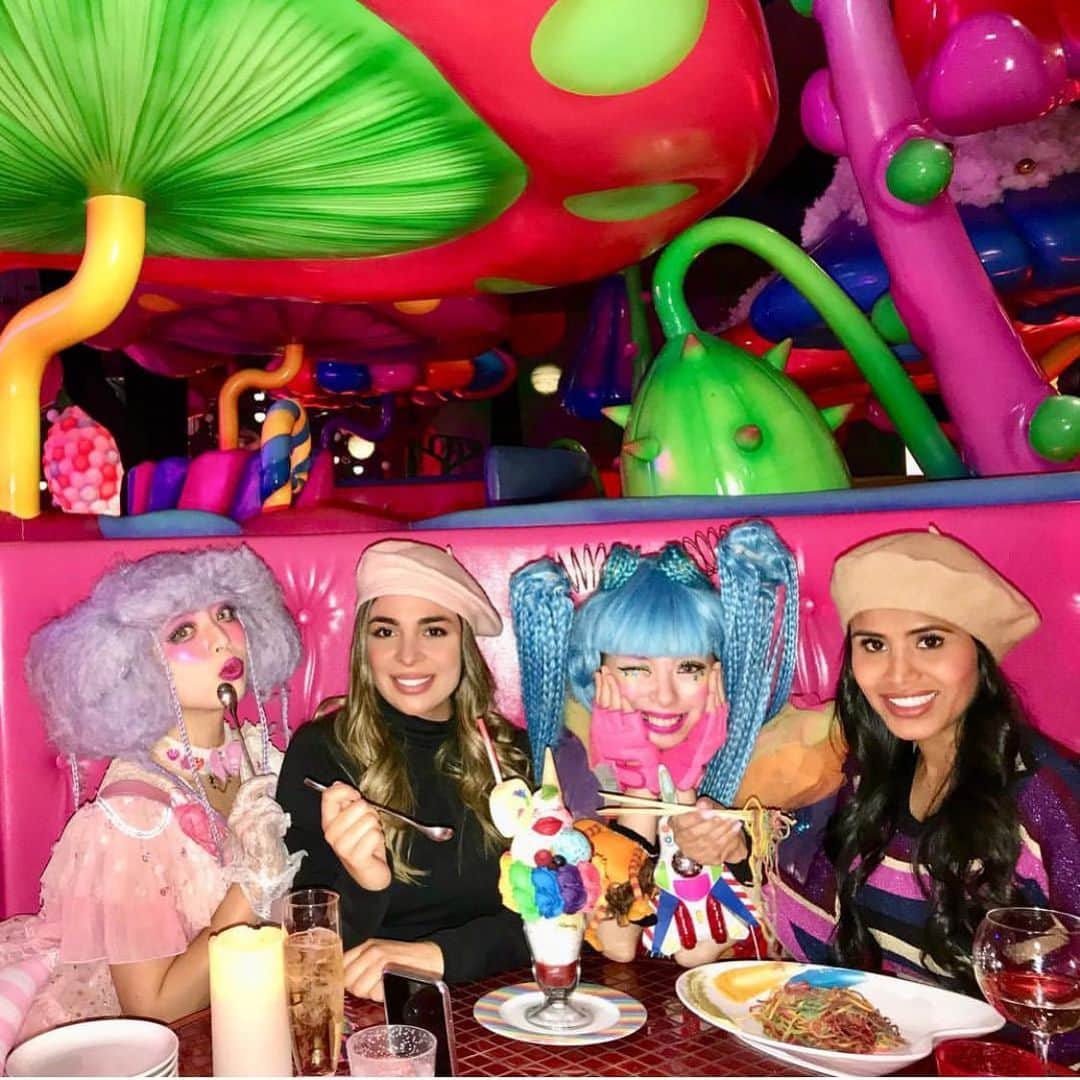 KAWAII MONSTER CAFEさんのインスタグラム写真 - (KAWAII MONSTER CAFEInstagram)「Under our mushroom🍄🌈Repost from @carinawilson Thank you for coming💚💙💛💜🧡❤️ #kawaiimonstercafe #monstercafe #カワイイモンスターカフェ  #destination #tokyo #harajuku #shinuya #art #artrestaurant #colorful #color #pink #cafe #travel #trip #traveljapan #triptojapan #japan #colorfulfood #rainbow #rainbowcake #rainbowpasta #strawberry #pancakes #takeshitastreet #harajukustreet #harajukugirl #tokyotravel #onlyinjapan」9月5日 0時19分 - kawaiimonstercafe