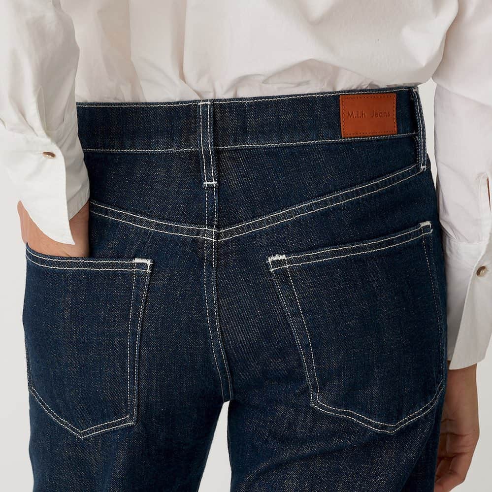 のインスタグラム：「The Phoebe Jean in Rinse Wash #mihjeans  #sustainabledenim  #britishheritage」