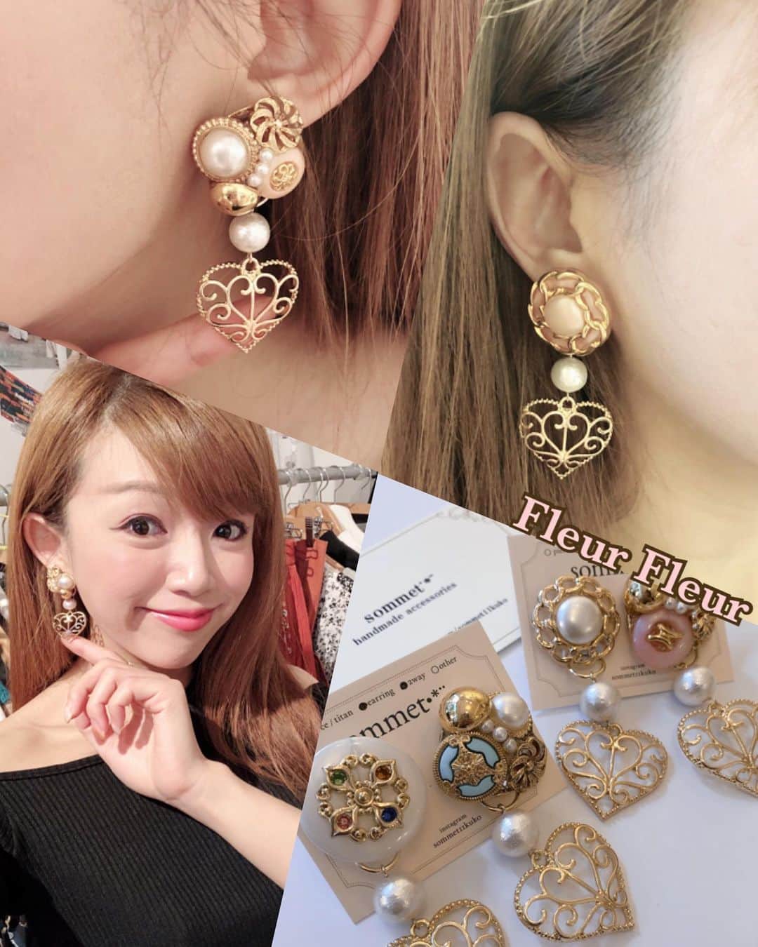 のインスタグラム：「來自日本嘅全新品牌- Sommet  呢個Brand係我哋最新 獨家代理品牌飾物!!!!!! 今次有大概70對耳環都荷 全部獨一無二 冇一個款係相同㗎！ 有針耳環同埋夾耳環款選擇  呢個品牌來自於福岡 今年還參加了New York嘅飾物展 全部的物料手工都是日本製 ALL MADE IN JAPAN 🇯🇵 想睇更多嘅話歡迎親臨fleur fleur本店 或者WhatsApp訂購  呢個品牌不設留貨🙏🏻 我哋接受銀行過戶或者PayPal或者payme👌🏻 由於耳環數量有限 售完即止！ [ORDER注文方法? 📝] 歡迎WhatsApp/ Fb inbox查詢 電話☎️：2508-1662 / 5572-9458 WhatsApp📱：5572-9458  #ハンドメイドアクセサリー#fukuoka#福岡#ママコーデ#ボタンアクセサリー#ボタン#handmade#handmadeaccessory#大阪#東京#ハンドメイドピアス#ハンドメイドイヤリング#アシンメトリーピアス#ヴィンテージ#ヴィンテージアクセサリー#japaneseBrand #hkshop #耳環」