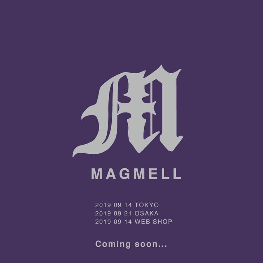米村海斗のインスタグラム：「MAGMELL (@_magmell ) concept「incomplete your self」 ・ New collectionを発売します！ それを記念して 9.14 TOKYO 9.21 OSAKA で店頭に立ちます。 沢山のご来店お待ちしてます😂❤️」