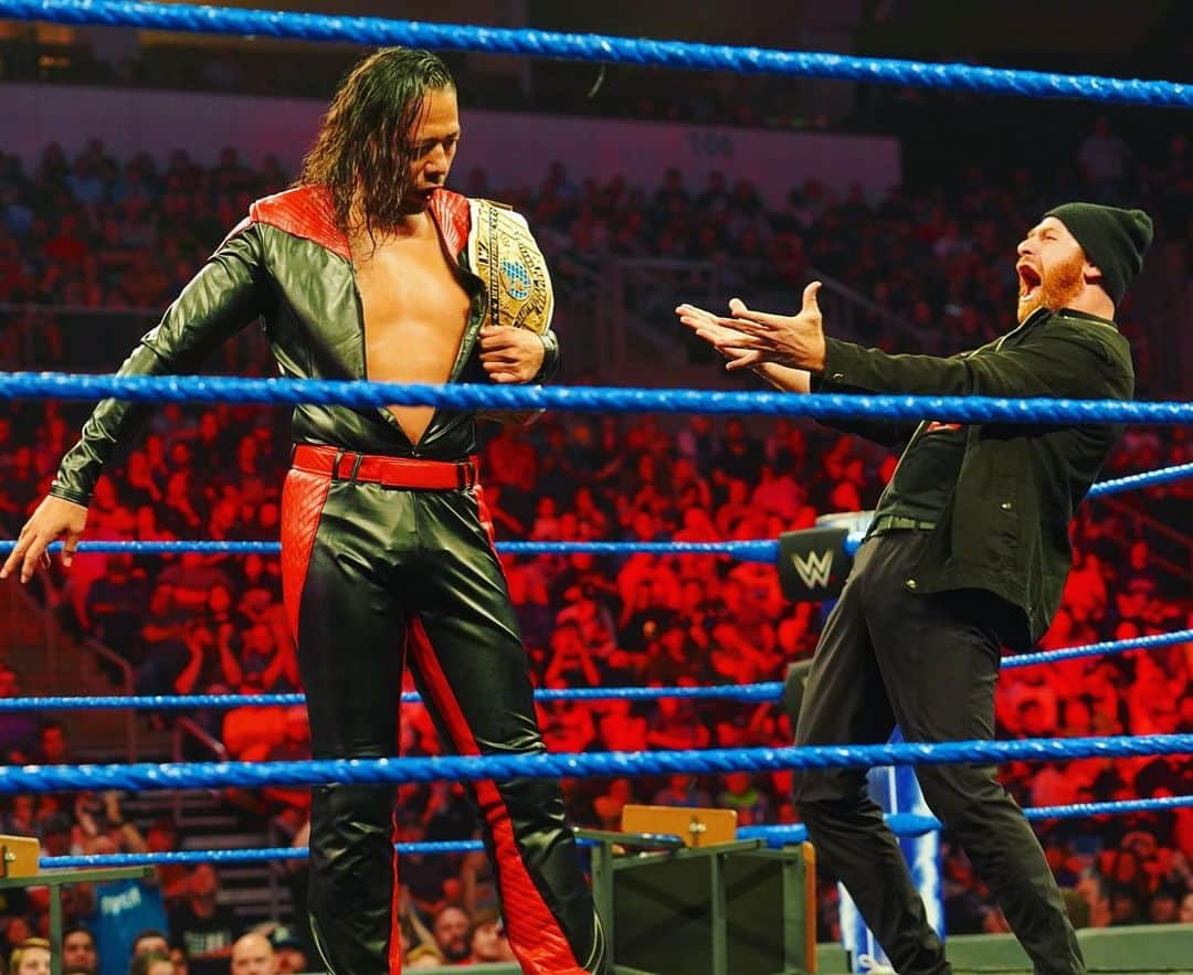 WWEさんのインスタグラム写真 - (WWEInstagram)「After leaving @mikethemiz decimated @shinsukenakamura has now joined forces with @samizayn.  Sami will now be EXCLUSIVELY doing all the talking for Shinsuke.  #SDLive」8月21日 10時41分 - wwe