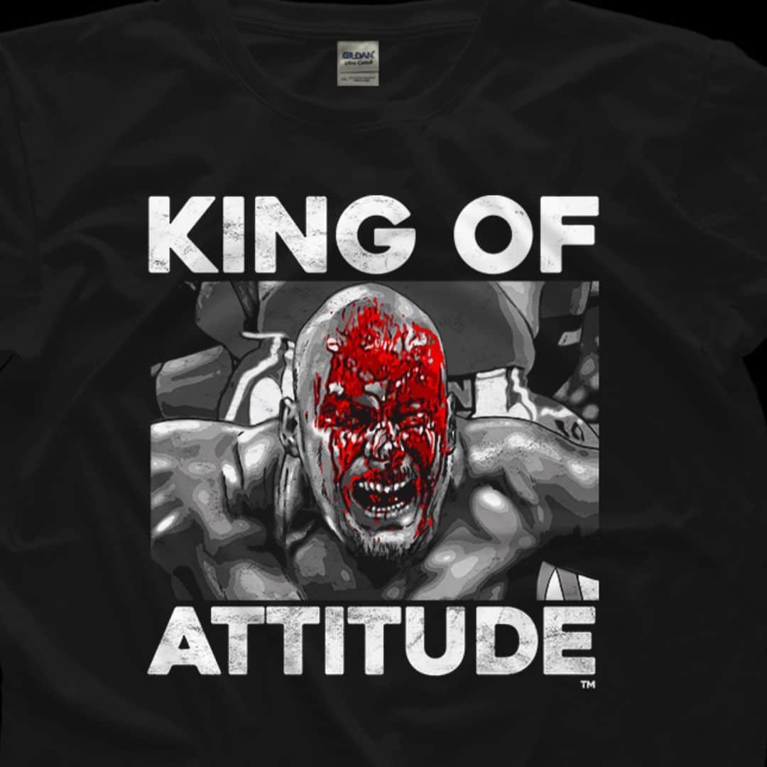 ストーン・コールド・スティーブ・オースチンさんのインスタグラム写真 - (ストーン・コールド・スティーブ・オースチンInstagram)「King of Attitude.  Coming next week to @prowrestlingtees.」8月21日 10時54分 - steveaustinbsr