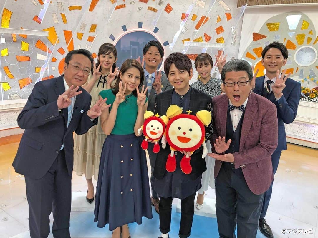 フジテレビ「めざましテレビ」さんのインスタグラム写真 - (フジテレビ「めざましテレビ」Instagram)「・ 8月のマンスリーエンタメプレゼンターをつとめる梶裕貴さんと放送後にパチリ♪ 梶さんの笑顔にいやされるなぁ(๑˃̵ᴗ˂̵) ・ #めざましテレビ#梶裕貴」8月21日 13時35分 - mezamashi.tv