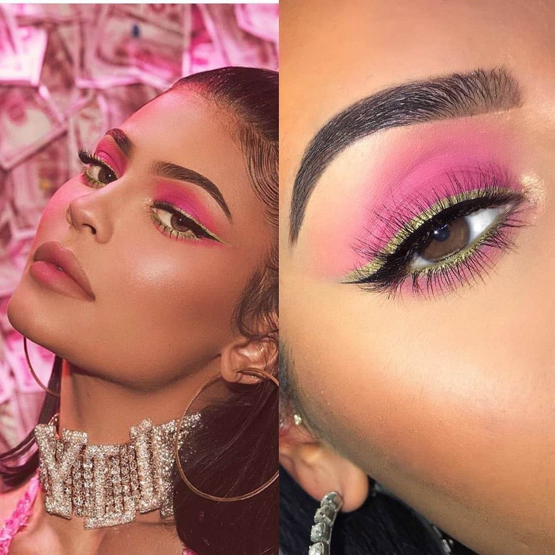 Kylie Cosmeticsさんのインスタグラム写真 - (Kylie CosmeticsInstagram)「@makeupbybrooktiffany recreated @makeupbyariel’s gorgeous birthday glam using the You’re So Money Baby palette 💸✨」8月21日 13時31分 - kyliecosmetics