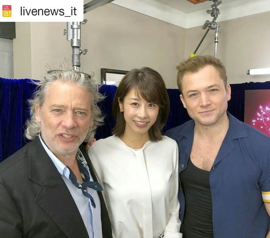 岡山放送さんのインスタグラム写真 - (岡山放送Instagram)「#Repost @livenews_it (@get_repost) ・・・ きょうの「Live News it!」は…⠀ ⠀ ●埼玉県内でもあおり運転か…新映像を入手⠀ ●消費増税でコンビニ「実質値引き」徹底解説⠀ ●クライミング #野口啓代 30歳でつかんだ五輪！⠀ ●旬ごはん旅・極甘絶品とうもろこし⠀ ●加藤キャスターが聞く #ロケットマン⠀ ⠀ 「ロケットマン」主演俳優タロン・エガートンさんと⠀ フレッチャー監督に単独インタビュー⠀ 撮影秘話をたっぷり伺いました！⠀ ⠀ このあと午後4時50分からぜひご覧ください！⠀ ⠀ #ライブニュースイット⠀ ⠀ #加藤綾子 @ayako_kato.official　⠀ #風間晋⠀ #木村拓也 @takuya.kimura0801⠀ #パックン #酒井千佳 #フジテレビ #アナウンサー⠀ ⠀ #田中圭 #八村塁 #BNK48⠀ #山田美保子 #横澤夏子 #荘口彰久⠀ ⠀ 公式HP：https://www.fujitv.co.jp/livenews_it/  #フジテレビ系列#FNN#8ch#OHK#岡山放送#篠田吉男#藤本紅美」8月21日 16時31分 - ohk_official