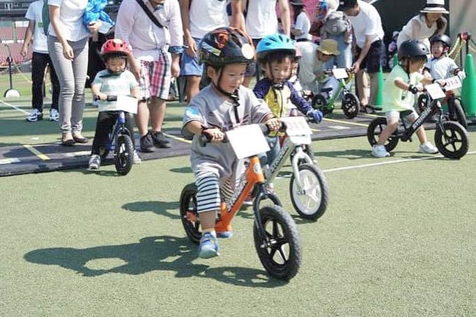 striderjapanさんのインスタグラム写真 - (striderjapanInstagram)「＼ストライダーエンジョイカップ／﻿ 6ステージでエントリー受付中！！﻿ ﻿ 毎年たくさんのストライダーキッズがレースデビューを飾っている、ストライダーエンジョイカップ！﻿ 現在各地のステージでエントリーを受け付けています！﻿ ＝＝＝＝＝＝＝＝＝＝＝＝﻿ ■ 9月 29日(日) 　六甲山ステージ﻿ □ 10月 6日(日) 新発田月岡温泉ステージ﻿ ■ 10月 13日(日) 寒河江つや姫ステージ﻿ □ 10月19日(土)・20日(日) 　モリコロパークステージ﻿ ■ 11月2日(土)・3日(日) 　ECC大阪南港ステージ﻿ □ 12月8日(日) 　JAL沖縄ステージ﻿ ﻿ 詳しく「エンジョイカップ」で検索してね！﻿ ＝＝＝＝＝＝＝＝＝＝＝＝﻿ ﻿ そして、今回は8/3に宮城県で行われた「楽天ゴールデンイーグルスステージ」の様子をすとらぼで公開！﻿ http://strider-labo.jp/event/post-15730﻿ ﻿ 球場全体を望む最高のコースで総勢300人のキッズたちがエンジョイしてくれました。﻿ ﻿ 次は、みんながエンジョイする番だ(^▽^)！﻿ たくさんのエントリーをお待ちしています。﻿ ﻿ ﻿ #strider﻿ #ストライダーエンジョイカップ﻿ #夏だ冒険だ﻿ #ストライダー﻿ #ストライダーキッズ﻿ #エンジョイカップ﻿ #よちよち﻿ #ストライダー14x﻿ #14x﻿ #1歳半﻿ #2歳﻿ #3歳﻿ #4歳﻿ #5歳﻿ #6歳﻿ #1歳だってストライダー」8月21日 19時12分 - striderjapan