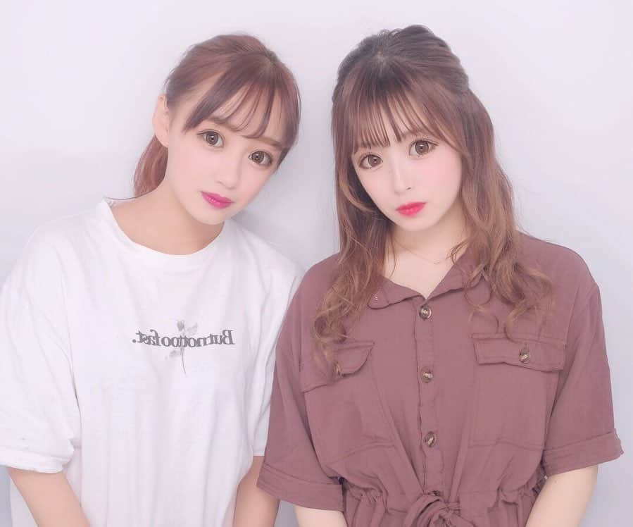 青木菜花のインスタグラム：「.﻿ .﻿ れななの？なのれな？🤭💞﻿ .﻿ . #プリント倶楽部 #プリクラ #instagood #instalike #l4l」