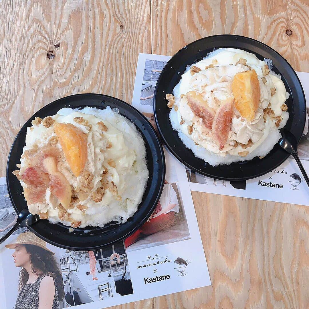 miho uesugiさんのインスタグラム写真 - (miho uesugiInstagram)「明日から！ ㅤㅤㅤㅤㅤㅤㅤㅤㅤㅤㅤㅤㅤ 氷舎mamatokoさんと #Kastane がコラボレーションしたお味のかき氷の第二弾が、 @baseyard にて食べられます🌺  ㅤㅤㅤㅤㅤㅤㅤㅤㅤㅤㅤㅤㅤ  クリームのように仕上げたmamatokoさんのレアチーズに、くるみのエスプーマ、バター&バルサミコ酢で炒めた無花果とオレンジが乗っているとのこと…  ㅤㅤㅤㅤㅤㅤㅤㅤㅤㅤㅤㅤㅤ お、美味しそう… 聞いただけで美味しい想像が膨らみます…！！ ㅤㅤㅤㅤㅤㅤㅤㅤㅤㅤㅤㅤㅤ  私も明日、絶対食べよう😭✨ ㅤㅤㅤㅤㅤㅤㅤㅤㅤㅤㅤㅤㅤ みなさん遊びにいらしてください〜！！ ㅤㅤㅤㅤㅤㅤㅤㅤㅤㅤㅤㅤㅤ ㅤㅤㅤㅤㅤㅤㅤㅤㅤㅤㅤㅤㅤ  #かき氷 #原宿 #夏」8月21日 20時45分 - uepoooning