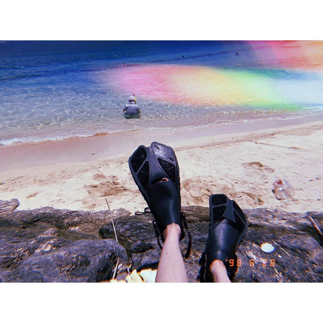 中川ジュリアのインスタグラム：「楽しかったな〜シュノーケル！鳩間島😚」