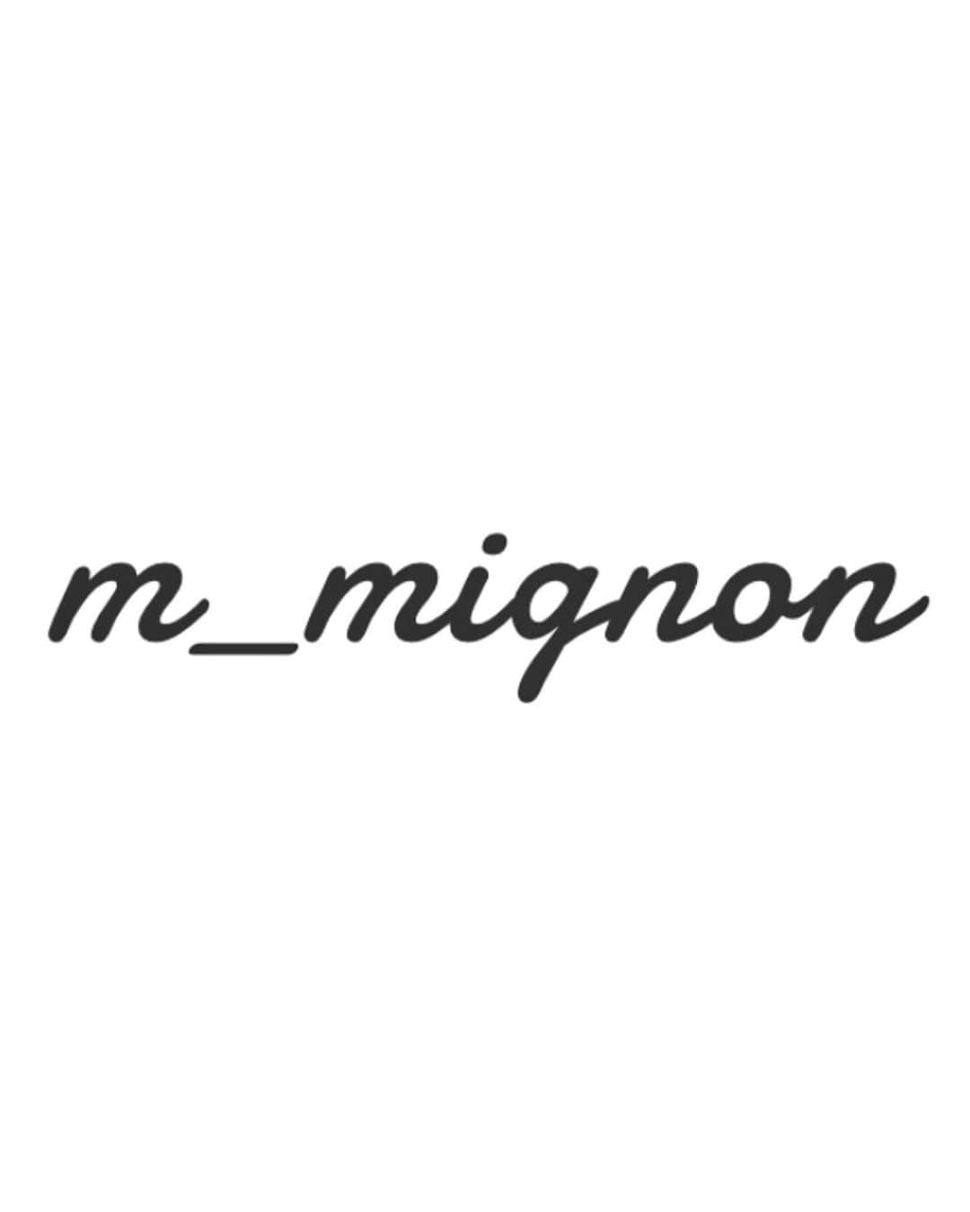 おもてちゃんのインスタグラム：「. 【お知らせ】 お待たせ致ししました。 m_mignonの通販サイト公開です🛒 . https://mmignon.fashionstore.jp/ そして今週末(8/23-25)はポップアップストアです！ チェックよろしくお願いします🧁 #m_mignon」