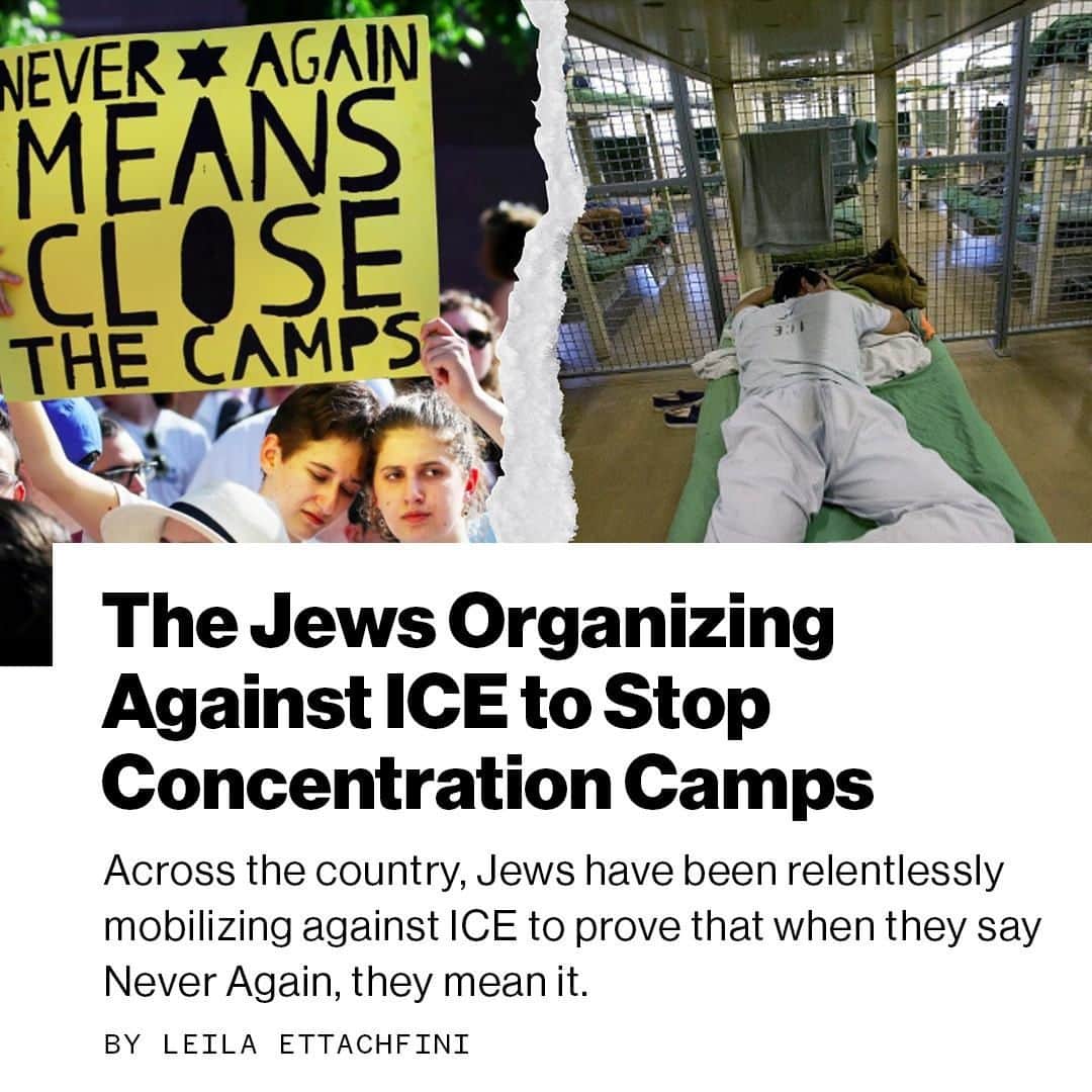 VICEさんのインスタグラム写真 - (VICEInstagram)「According to organizers and faith leaders within the movement, the Jewish community’s fight for immigrant rights is too personal to watch from the sidelines, and not just for Latinx Jews and others directly affected by current anti-immigrant policies. “The stakes are very, very high. We see ourselves as Jews having a stake in this, the rise of white nationalism being a threat to all of us.” - Audrey Sasson, Executive Director at JFREJ.  Link in bio for full story. 📸 Photos (L) courtesy of Never Again Action; Photo (R) by Robert Nickelsberg via Getty Images」8月21日 21時51分 - vice