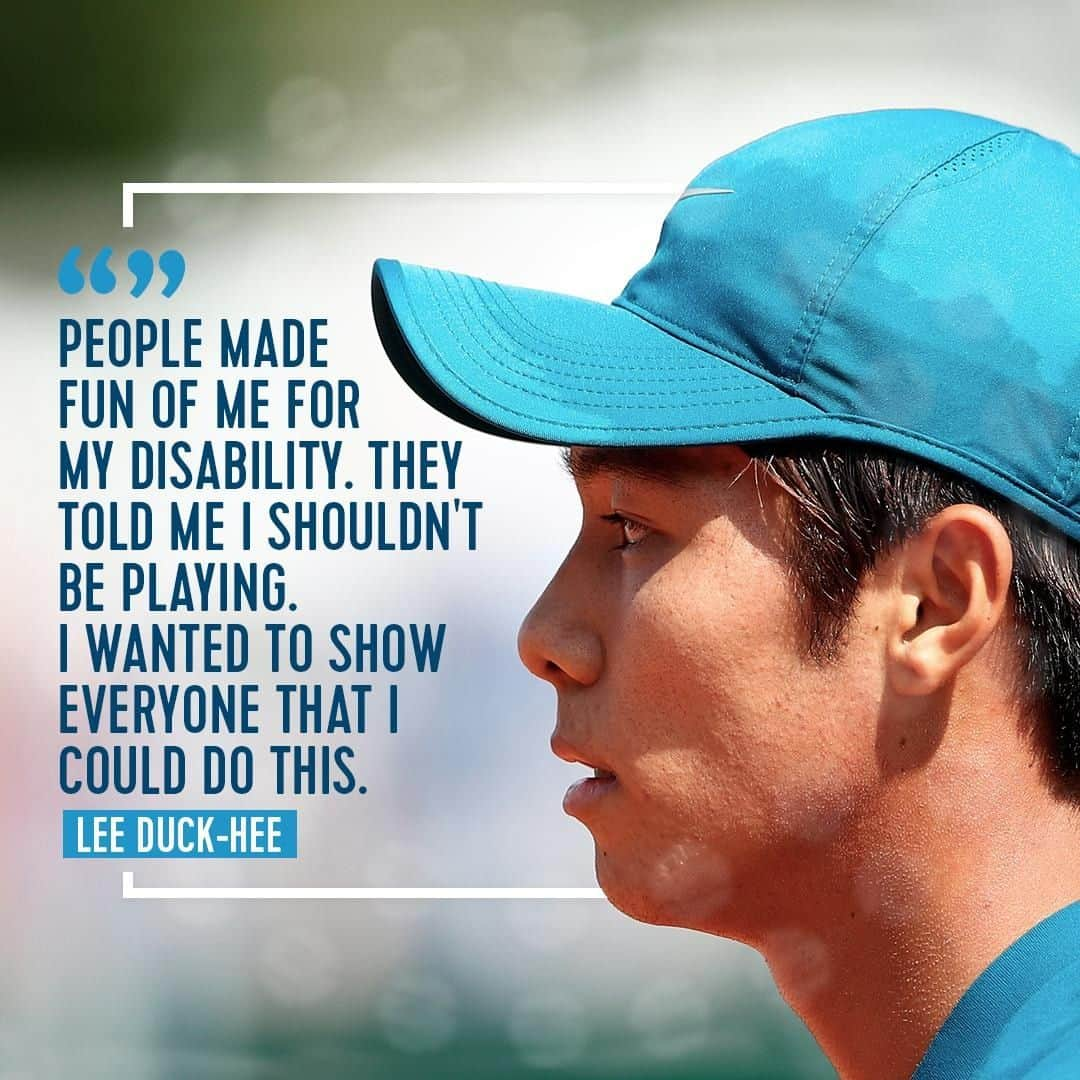 オリンピックチャンネルさんのインスタグラム写真 - (オリンピックチャンネルInstagram)「South Korea’s Lee Duck-hee made history this week as the first deaf tennis player to win an ATP Tour main draw match at the Winston-Salem Open.  Lee made his debut on the ITF Futures Tour at 14 and won eight titles before he turned 18, as well as making three finals on the ATP Challenger Tour.  He reached number 212 on the official ATP rankings this year.  He hopes his recent success will inspire other hearing-impaired athletes.」8月21日 22時15分 - olympicchannel_x