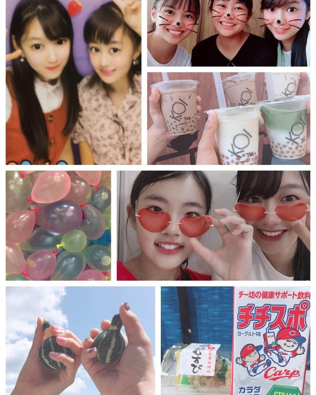 髙橋莉瑚のインスタグラム：「😊#広島 から帰ってきました。 約2週間 毎日楽しかったなぁ〜💕 いとこ達と色んなところに行きました🍉 ひいおばあちゃんの田舎で バーベキューや水風船バトル🎈楽しかった😋🎶 来年もまたみんなと元気に会いたい😃 そろそろ 夏休みも終わり😢現実に戻ります💦 頑張る私🙋🏻‍♀️ #RIKORIN #JKモデル #高校1年生 #ファッションモデル #キラドリ5期読モ  #プラチナム #プラチナムプロダクション所属  #カープ女子 🎏 #広島楽しかった 😆👍 #広島最高 ⛩🍁🦌 #夏休み 🍉 #いとこ」