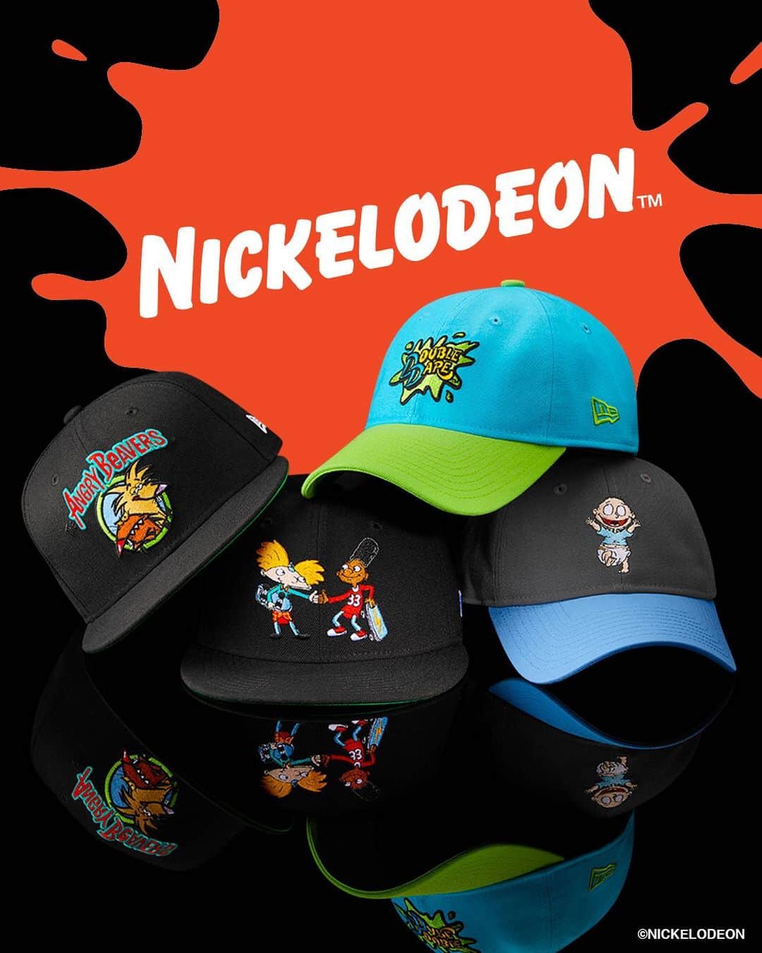 ニューエラ・キャップのインスタグラム：「And now back to the show… The @nickelodeon Collection returns to neweracap.com. Get yours before they’re gone.」