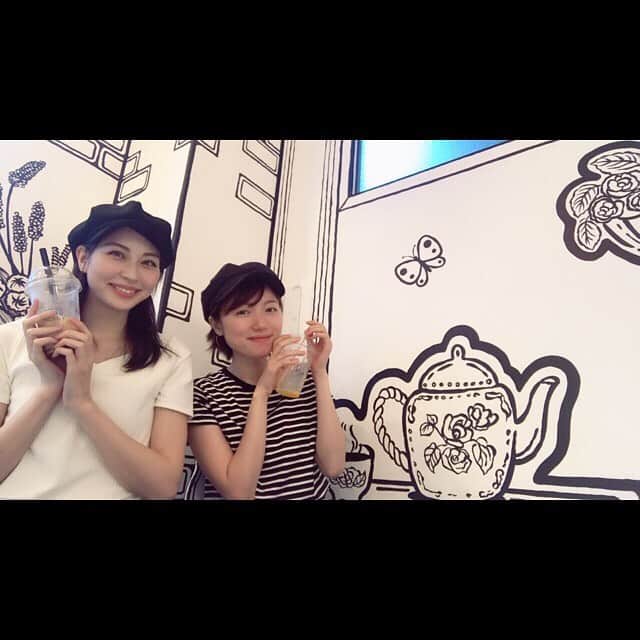 大塚まゆりのインスタグラム：「2Dカフェ☕️ #cafe #タピオカ #coffeetime #lunch #coffeebreak #新大久保カフェ」