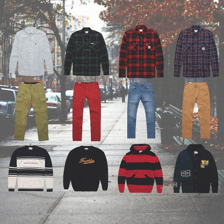 フランクリン&マーシャルのインスタグラム：「FRANKLIN & MARSHALL⁠ FALL / WINTER COLLECTION 2019⁠ Coming Soon!⁠ ⁠ #franklinandmarshall #fallwintercollection #comingsoon #losangeles #collectionpreview #sportswear # outdoor #streetwear」