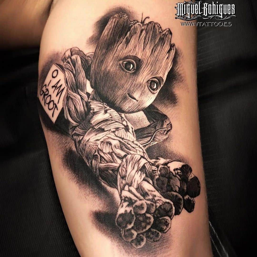 ジェームズ・ガンさんのインスタグラム写真 - (ジェームズ・ガンInstagram)「Sweet #Groot Ink by @vtattoo.miguelbohigues. #gotg」8月22日 1時52分 - jamesgunn