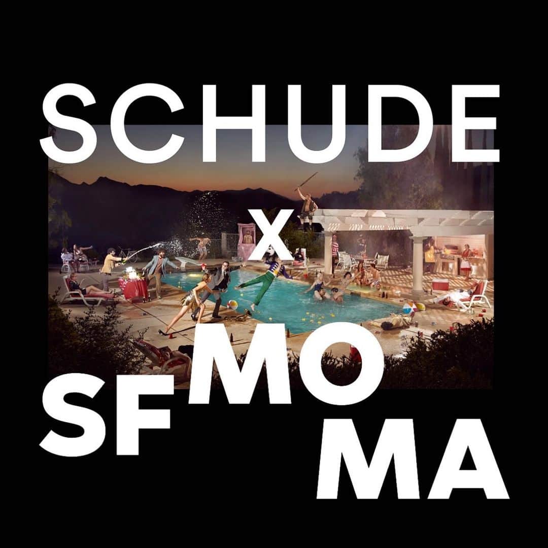 のインスタグラム：「Pleased and honored to be hired by @SFMOMA and @buddybuddystudio to direct and produce a behind-the-scenes look at a @ryanschude photoshoot celebrating the creativity of the SFMOMA staff. Museumgoers will get to watch the action and might even be invited to participate in the custom-built set. Join us anytime between 4 and 9 pm, August 29, on the 4th Floor @SFMOMA.  This project is made possible by @lbm / @buddybuddystudio, @dylanhosey / @skiffmade, and of course @ryanschude, (with assists from @bsterling, @clairexue, and myself / @summerhouse.us). . . . #sfmoma #schudexsfmoma」