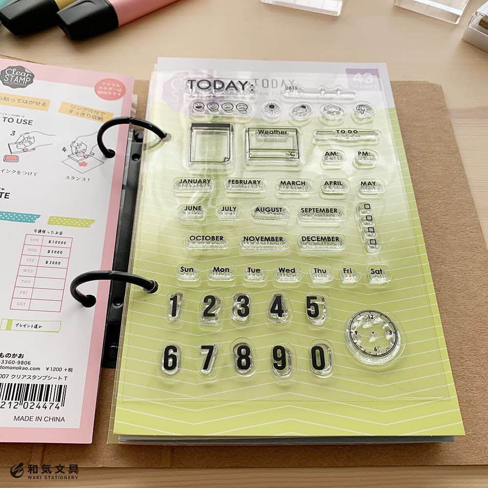 396円 激安 手作り手帳 バレットジャーナル こどものかお Kodomo No Kao クリアスタンプシート