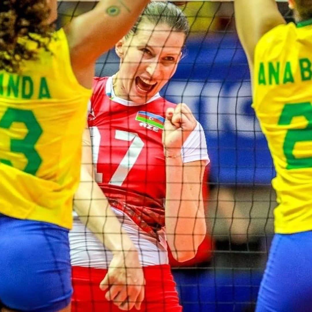 ポリーナ・ラヒモワさんのインスタグラム写真 - (ポリーナ・ラヒモワInstagram)「2.08.2019 match Azerbaijan-Brasil 2:3#tbt #volleyball#polinarahimova #qualificationolympicgames #azerbaijan #brasil #uberlandia」8月22日 5時28分 - polina_rahimova