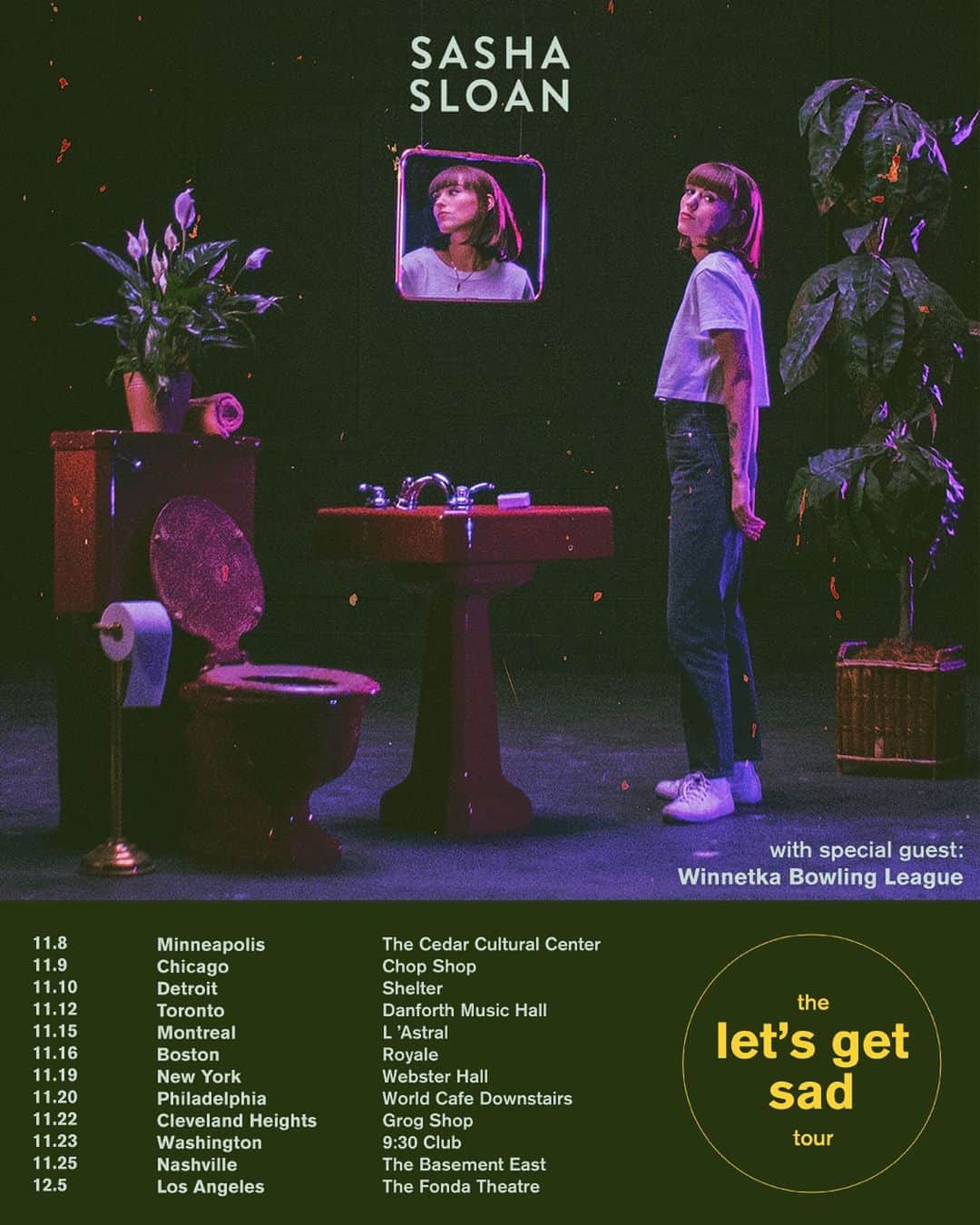 マシュー・カマのインスタグラム：「Very stoked to join our friend @sadgirlsloan on her tour this November! See you all soon!」