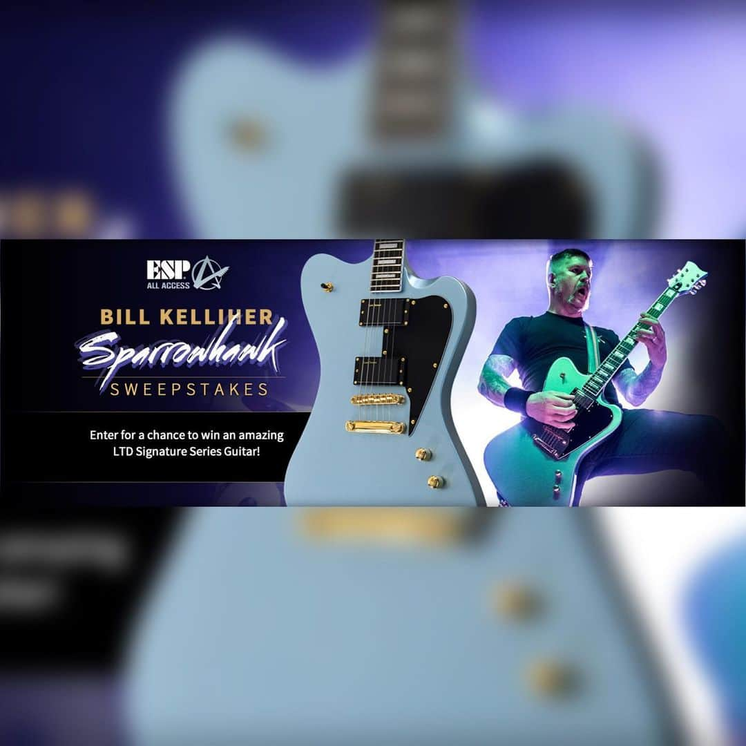 マストドンさんのインスタグラム写真 - (マストドンInstagram)「Want to win a Bill Kelliher signature @espguitars Sparrowhawk? Heck yeah you do! Follow the link below. Good Luck!  https://www.espguitars.com/pages/sparrowhawk-sweeps」8月22日 6時59分 - mastodonrocks