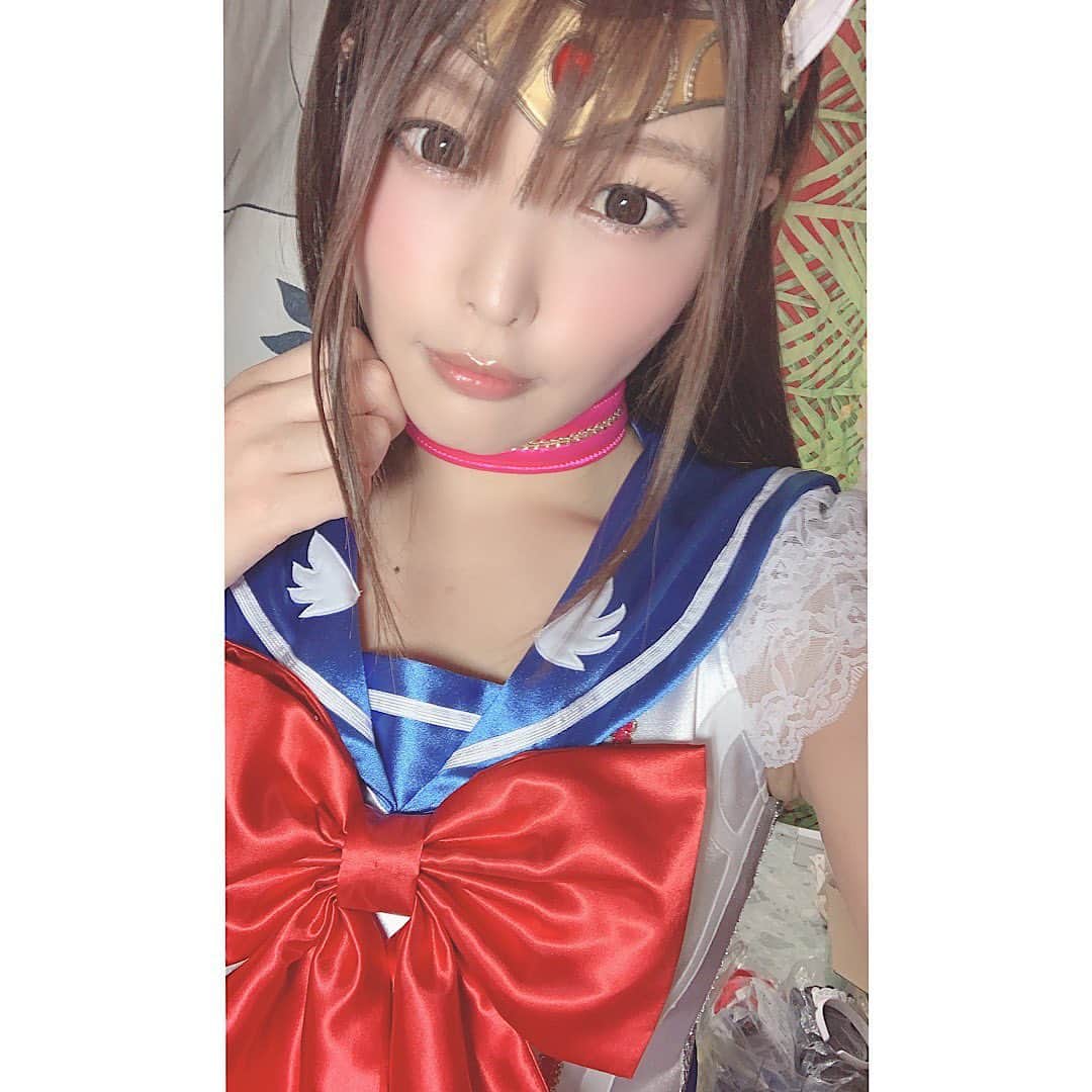 新村あかりのインスタグラム：「GIGA G-1作品 セーラーディアナ ヒロイン大ピンチスペシャル 衣装合わせのとき💕」